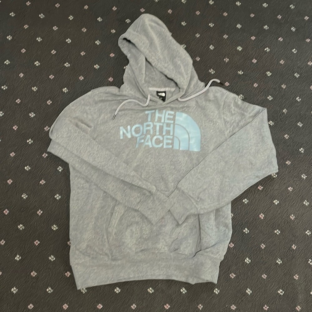 North face light grey Hoodie. size large